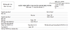 Xác định ngày nộp tiền vào ngân sách của cá nhân